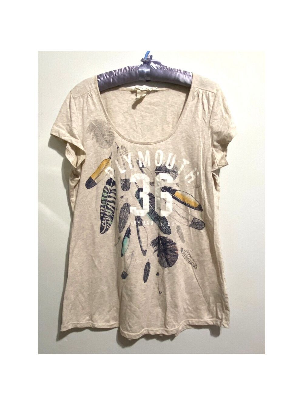 H&M L.O.G.G. Women's Print T-Shirt Size XL